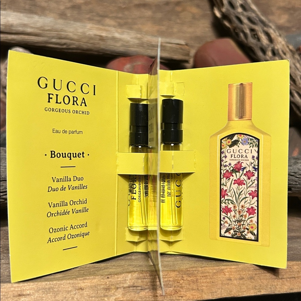 2 Gucci Flora Gorgeous Orchid Travel - Picture 3 of 4